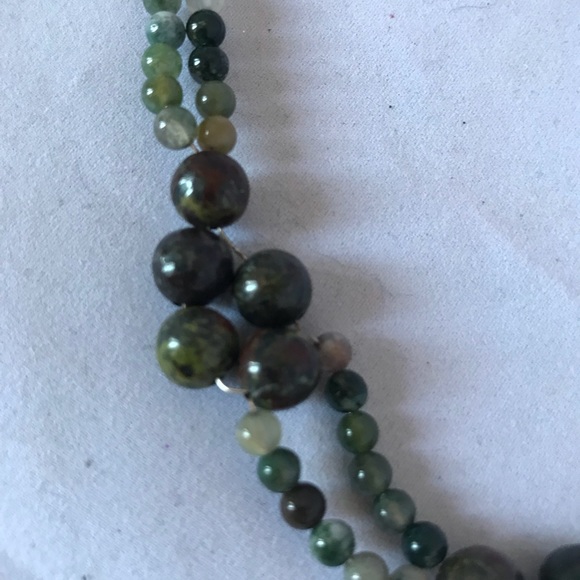 Handmade Genuine Bloodstone with earrings - Picture 1 of 5